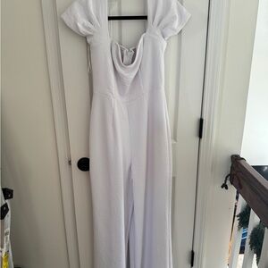 Abercrombie & Fitch White Jumpsuit